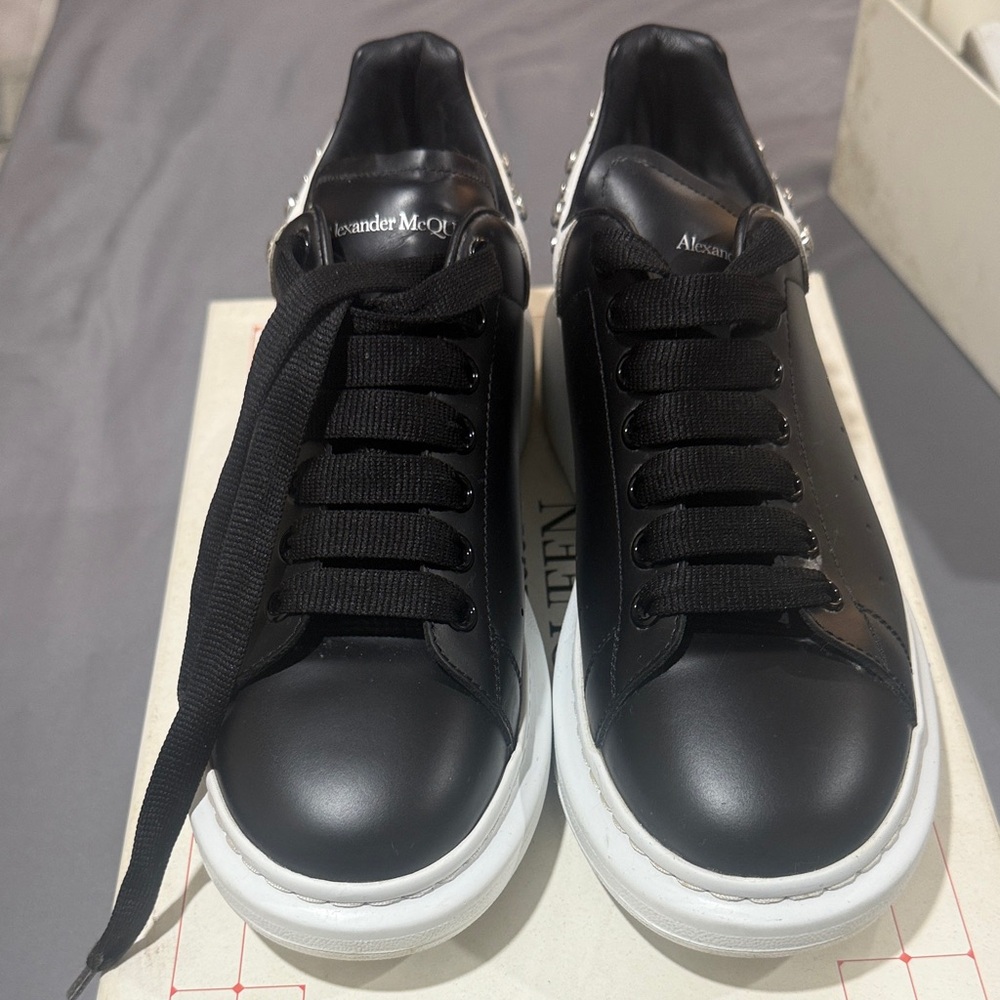 Alexander McQueen Black and White Men's Sneakers